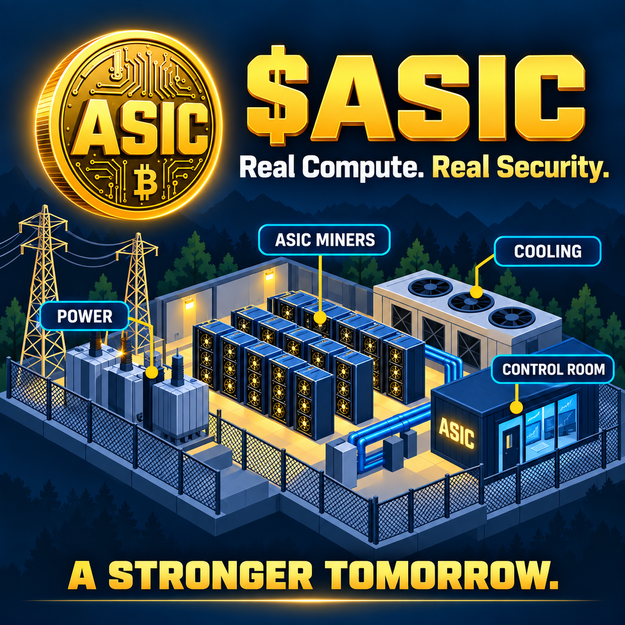 $ASIC Bitcoin mining infrastructure project